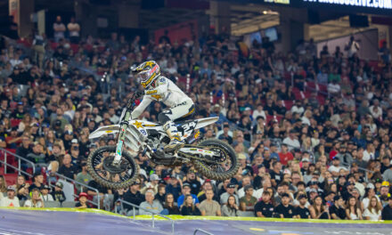 Rockstar Energy Husqvarnas Ryder DiFrancesco kjører til 5. plass i 250SX på Glendale.