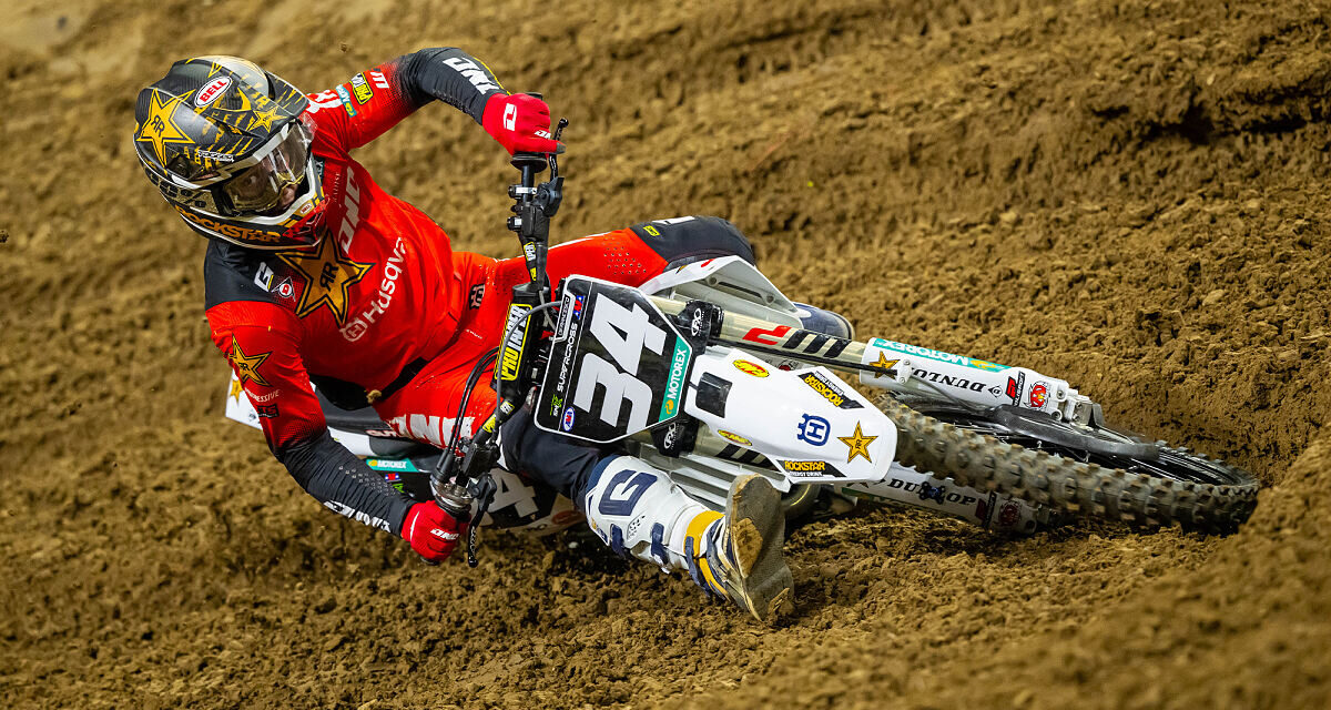 Topp fem for Rockstar Energy Husqvarnas Ryder DiFrancesco på St. Louis 250SX Showdown