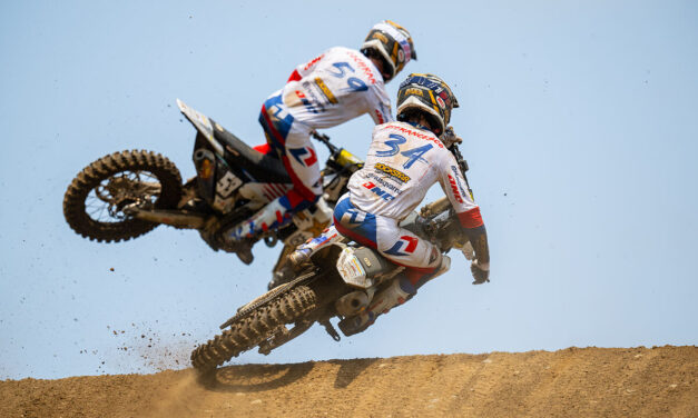 Ryder DiFrancesco feirer sin første 250MX-pallplass på RedBud National